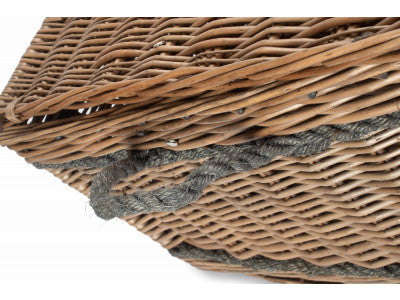 28" ANTIQUE WASH ROPE HANDLED TRUNK