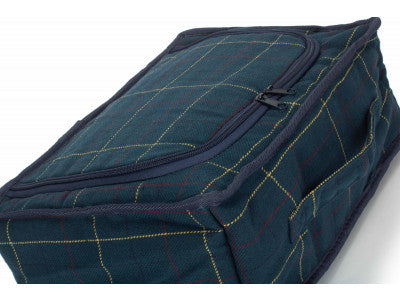 BLUE TWEED COOLER BAG