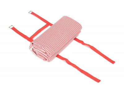 RED & WHITE GINGHAM PICNIC BLANKET