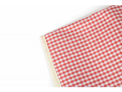 RED & WHITE GINGHAM PICNIC BLANKET