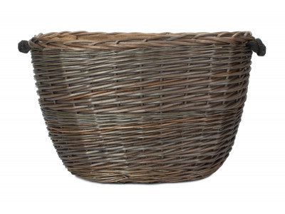 MEDIUM OVAL LOG BASKET