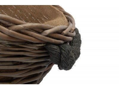 MEDIUM OVAL LOG BASKET