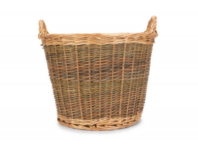 UNPEELED LOG BASKET with LINING