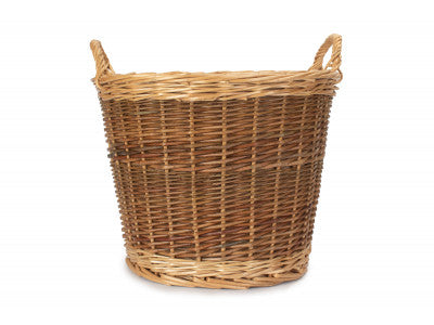 MEDIUM UNPEELED LOG BASKET with LINING