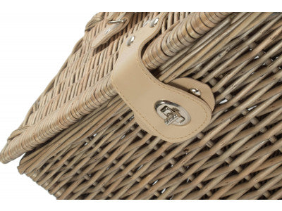 MEDIUM ANTIQUE WASH FINISH CHEST HAMPER