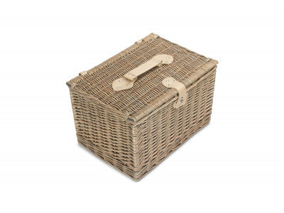 LARGE ANTIQUE WASH FINISH CHEST HAMPER