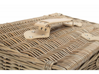 LARGE ANTIQUE WASH FINISH CHEST HAMPER