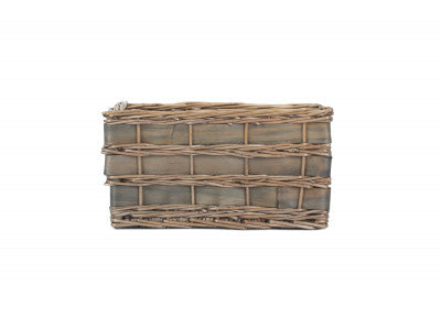 SMALL GREY SCANDI STORAGE BASKET - UNLINED