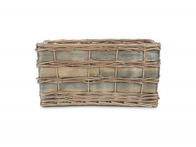 MEDIUM GREY SCANDI STORAGE BASKET - UNLINED