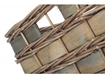 MEDIUM GREY SCANDI STORAGE BASKET - UNLINED