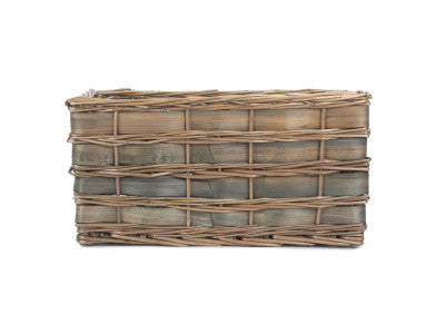 LARGE GREY SCANDI STORAGE BASKET - UNLINED