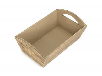 OAK EFFECT SMALL WOODEN STORAGE TRAY