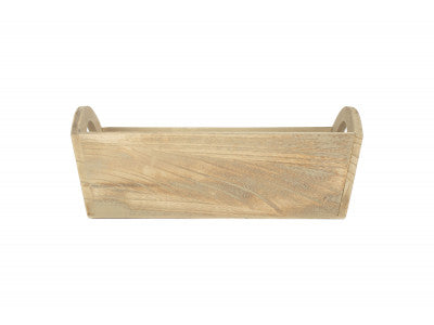 OAK EFFECT SMALL WOODEN STORAGE TRAY