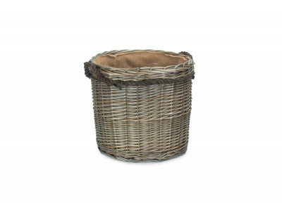 SIZE 1 ANTIQUE WASH ROUND STORAGE BASKET