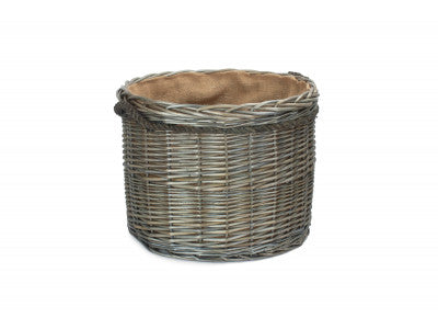 SIZE 2 ANTIQUE WASH ROUND STORAGE BASKET