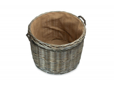 SIZE 2 ANTIQUE WASH ROUND STORAGE BASKET