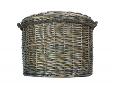 SIZE 2 ANTIQUE WASH ROUND STORAGE BASKET