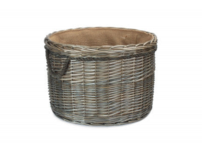 SIZE 3 ANTIQUE WASH ROUND STORAGE BASKET