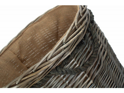 SIZE 3 ANTIQUE WASH ROUND STORAGE BASKET