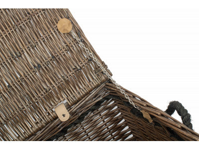 24" ANTIQUE WASH ROPE HANDLED TRUNK