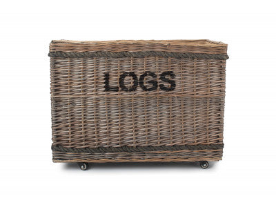 JUMBO "LOGS" BASKET with WHEELS