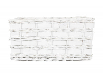 EXTRA LARGE WHITE SCANDI STORAGE BASKET - UNLINED