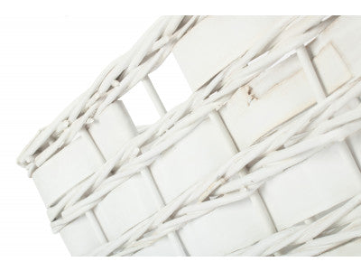 EXTRA LARGE WHITE SCANDI STORAGE BASKET - UNLINED