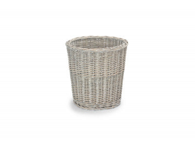 GREY WASH ROUND BIN 30 x 30cm