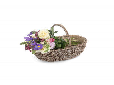 MEDIUM SHALLOW ANTIQUE WASH LINED TRUG