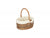 SIZE 2 OVAL UNPEELED WILLOW SHOPPER with WHITE LINING