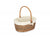 SIZE 3 OVAL UNPEELED WILLOW SHOPPER with WHITE LINING