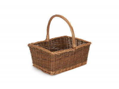 SIZE 3 RECTANGULAR UNPEELED WILLOW SHOPPER
