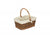 SIZE 2 RECTANGULAR UNPEELED WILLOW SHOPPER with WHITE LINING