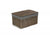 LARGE ANTIQUE WASH STORAGE HAMPER with GREY SAGE LINING