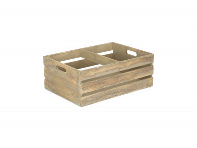 LARGE OAK EFFECT DISPLAY TROUGH