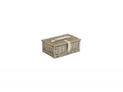 10" ANTIQUE WASH SPLIT WILLOW HAMPER