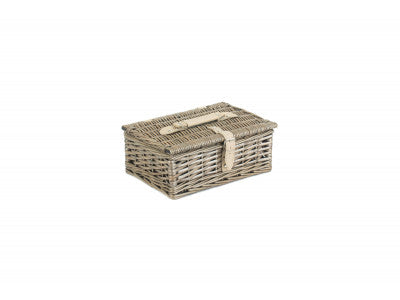 12" ANTIQUE WASH SPLIT WILLOW HAMPER