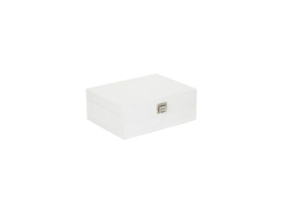 12" WHITE WOODEN BOX