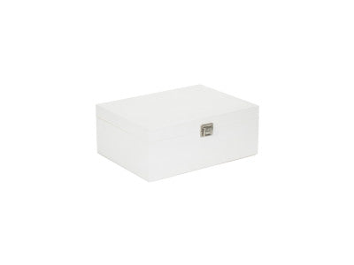 14" WHITE WOODEN BOX
