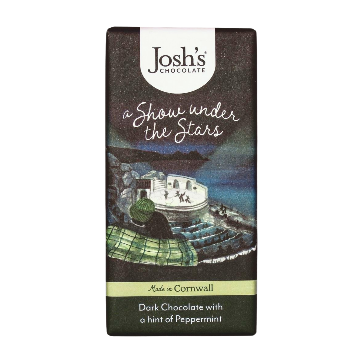 Josh's Chocolate Dark Chocolate Bar with a hint of Peppermint (90g)