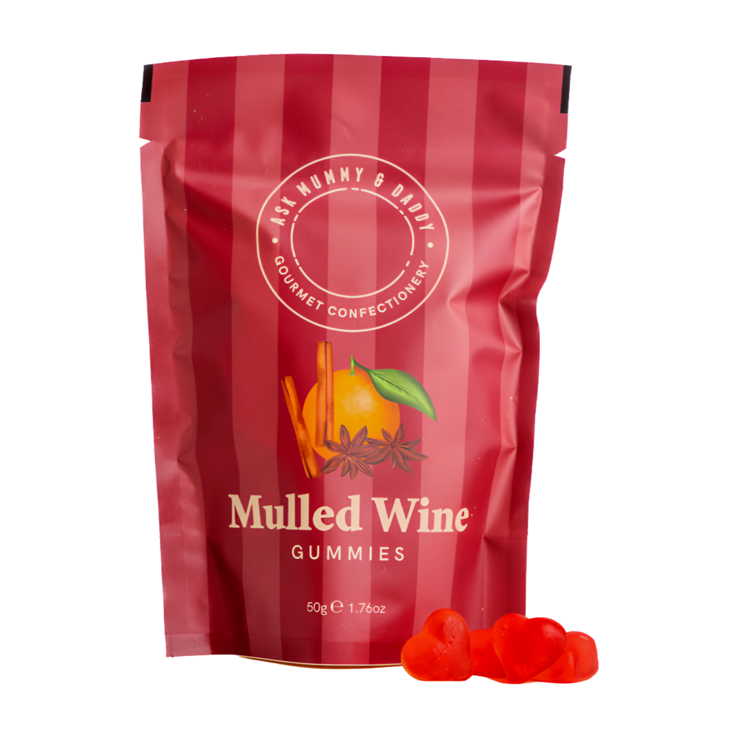 Ask Mummy & Daddy  Mulled Wine Gummies (50g)