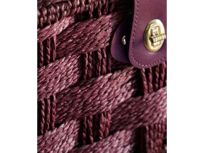 EXTRA LARGE BURGUNDY PAPER ROPE HAMPER