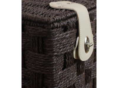 EXTRA LARGE BROWN PAPER ROPE HAMPER