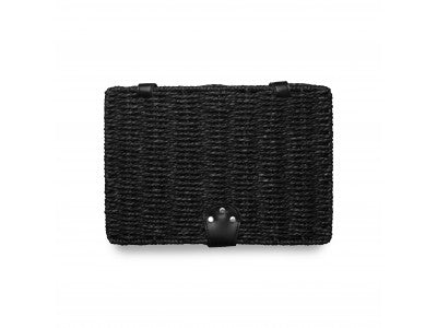 SMALL BLACK PAPER ROPE HAMPER