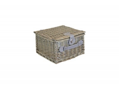 2 PERSON GREY CHECKED CHILLER HAMPER