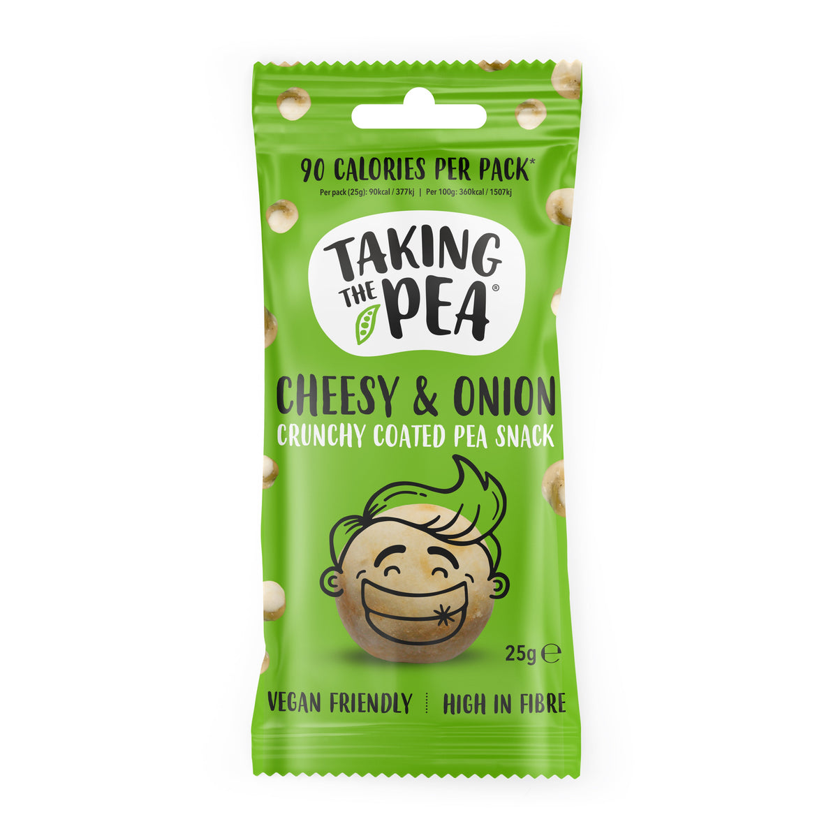Taking The Pea Cheesy & Onion Crunchy Coated Pea Snack (25g)