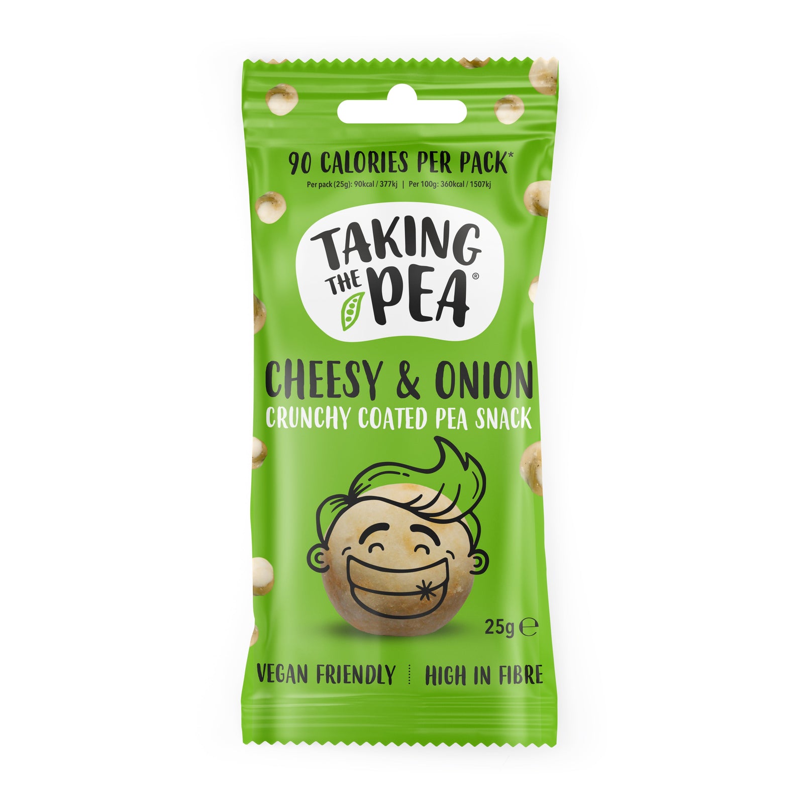 Taking The Pea Cheesy & Onion Crunchy Coated Pea Snack (25g)