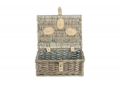 12" ANTIQUE WASH SPLIT WILLOW HAMPER