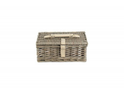 12" ANTIQUE WASH SPLIT WILLOW HAMPER