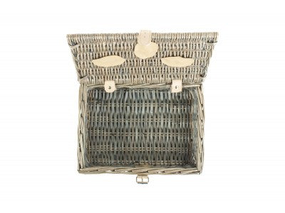 12" ANTIQUE WASH SPLIT WILLOW HAMPER